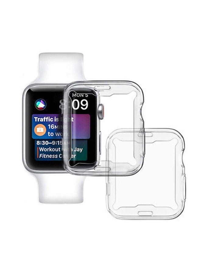 NIBEMINENT Pack Of 2 Slim Case Protectors For Apple Watch Series 4 44mm Clear 
