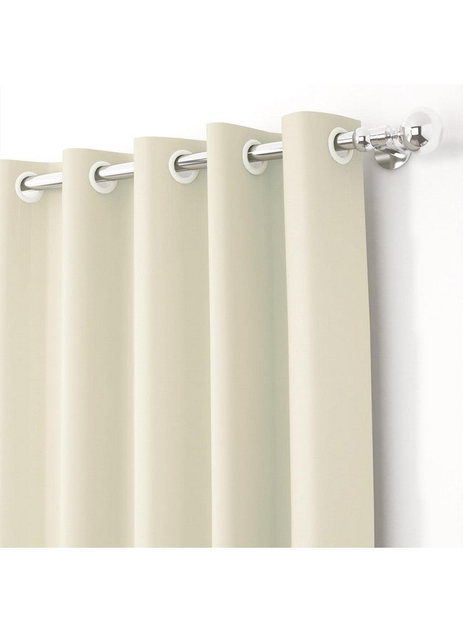 Story@Home Blackout Windows Curtain 5 Feet Set of 1 | Plain Design | Thermal Insulated Curtains | Room Darkening | Curtains for Living Room | (118 x 152 cm, Beige) | Perfect for Home Decor - Image 2