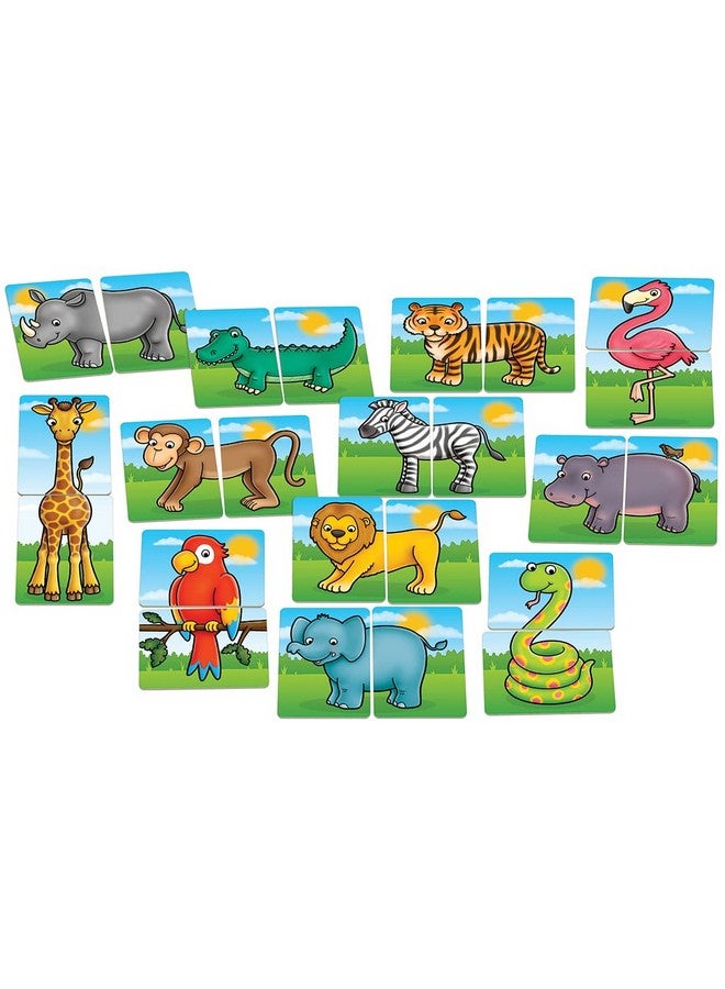 Orchard Toys Jungle Heads and Tails, Fun Engaging Matching and Memory Board Game, Party Gift, Teacher Tested Activity Puzzle for Kids 18 Months to 3 Years - Image 3