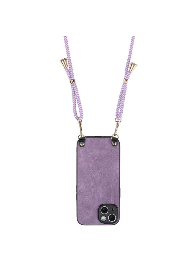 S-TOP Case For iPhone 11 Pro Max Vintage Leather PC Back Cover Phone Case with Crossbody Strap - Image 3