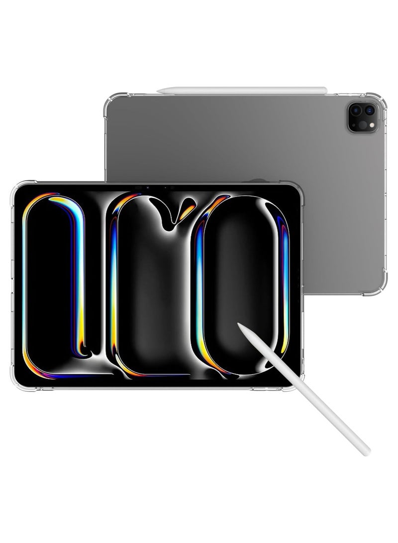 General Case for iPad Pro 11" 2024, Anti-Scratch Transparent Soft TPU Silicone Drop Bumper Protective Cover for iPad Pro 11" 2024  - Image 4