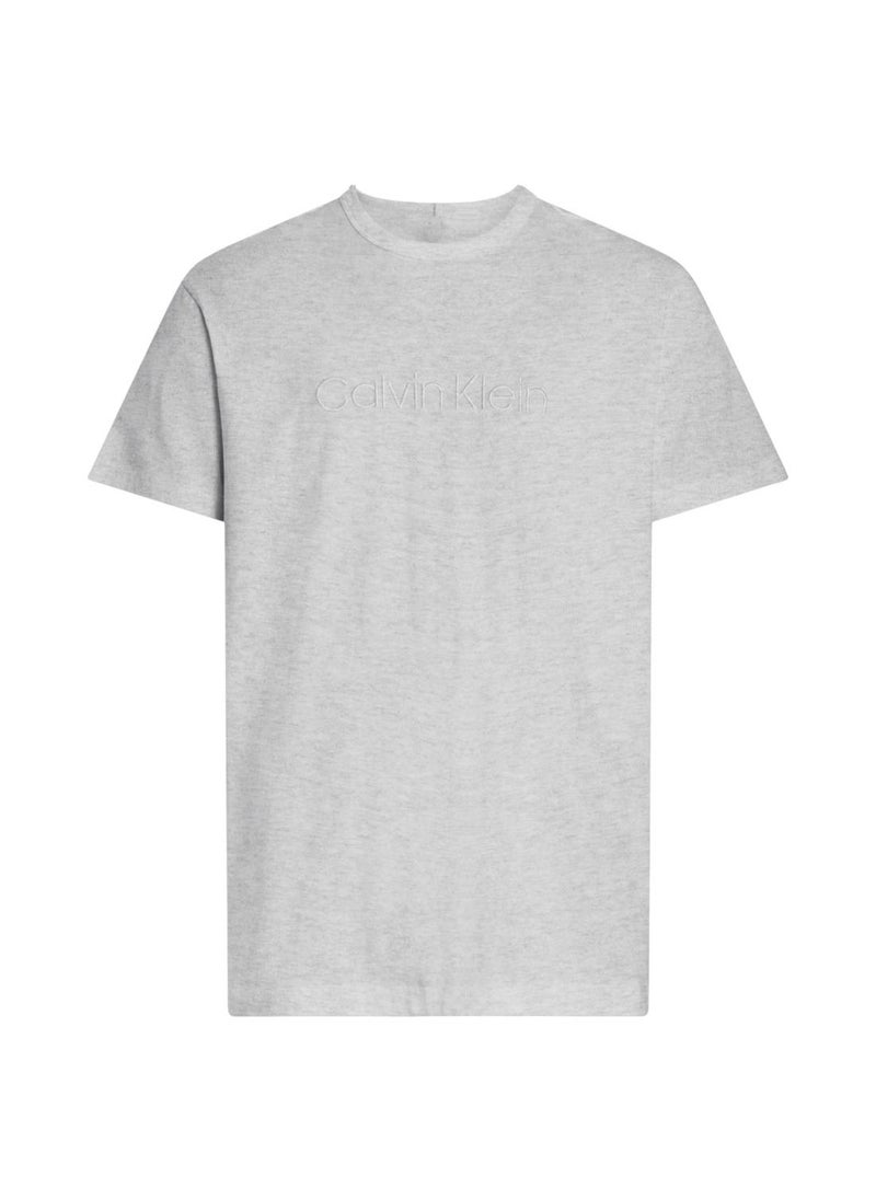 CALVIN KLEIN Men's Lounge T-Shirt, Grey - Cotton  - Image 1