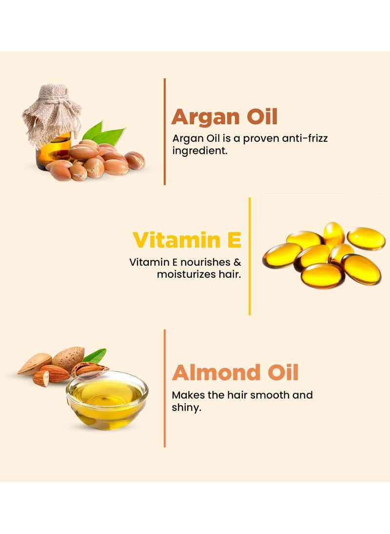 Skin Story Clean Beauty - The Skin Story Anti Frizz Hair Serum Non Sticky and UV Argan Oil Almond Oil Vitamin E - Image 1