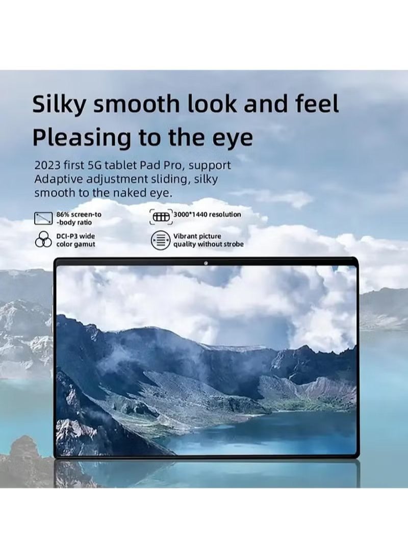 أوميو كمبيوتر لوحي ذكي يعمل بنظام أندرويد بشاشة 10.1 بوصة HD+ وذاكرة وصول عشوائي 4 جيجابايت وذاكرة قراءة فقط 128 جيجابايت وكاميرا مزدوجة لعبة وموسيقى للأطفال بشريحتين اتصال وشبكة 5G واي فاي - Image 5
