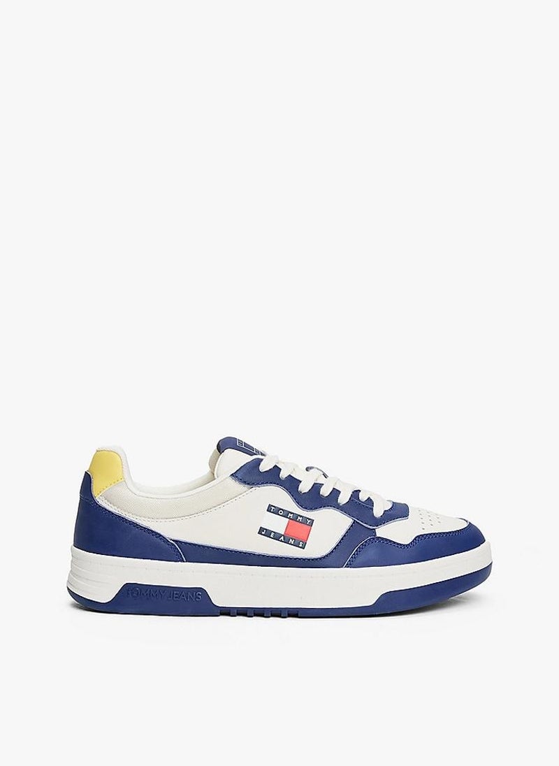 TOMMY JEANS ESSENTIAL LEATHER LOW TRAINERS  - Image 1