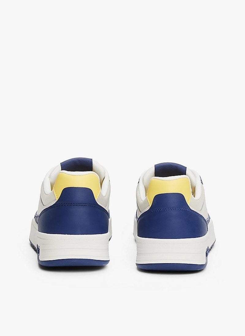 TOMMY JEANS ESSENTIAL LEATHER LOW TRAINERS  - Image 2