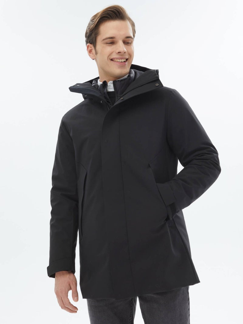 Kip Black Woven Coat  - Image 1