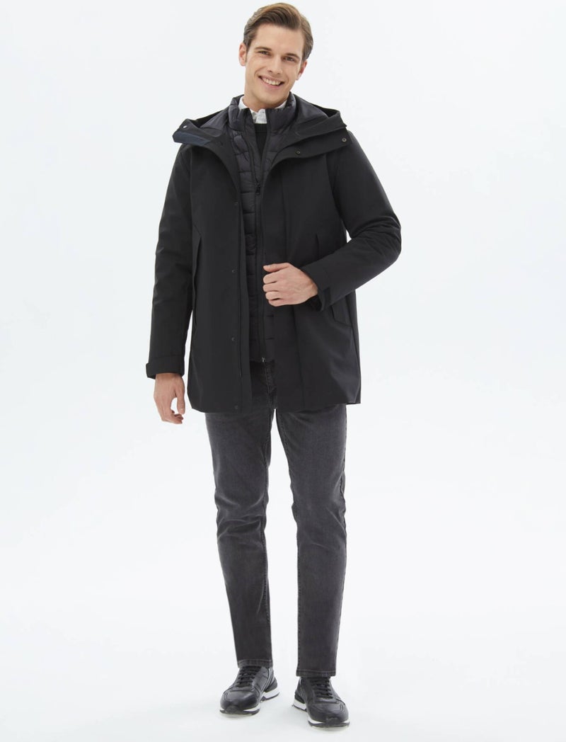 Kip Black Woven Coat  - Image 4