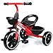 KRIDDO Kids Tricycles Age 24 Month to 4 Years Trike for 25 to 5 Year Old Gift Tricycles for 24 Year Olds Trikes for Toddlers Red - Image 3