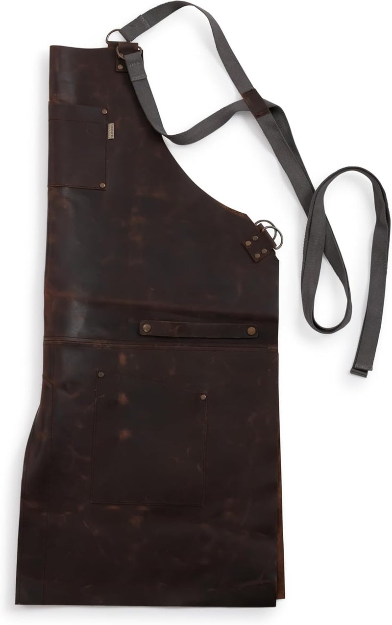 Barebones Living Tradesman Leather Apron - Durable Work Apron for Cooking and Woodworking - Image 2