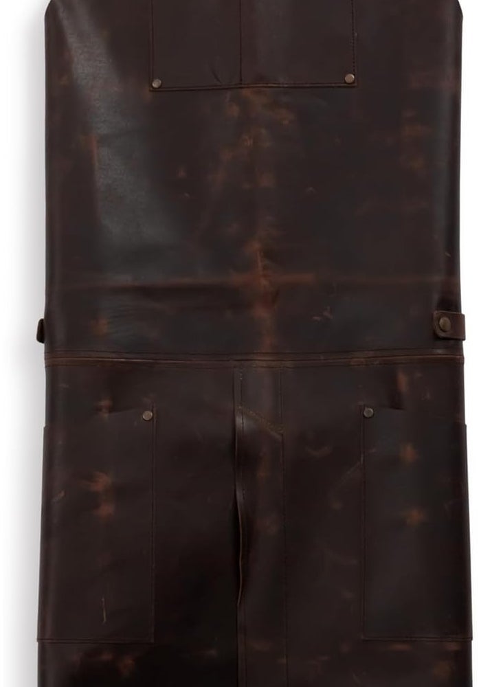 Barebones Living Tradesman Leather Apron - Durable Work Apron for Cooking and Woodworking - Image 3