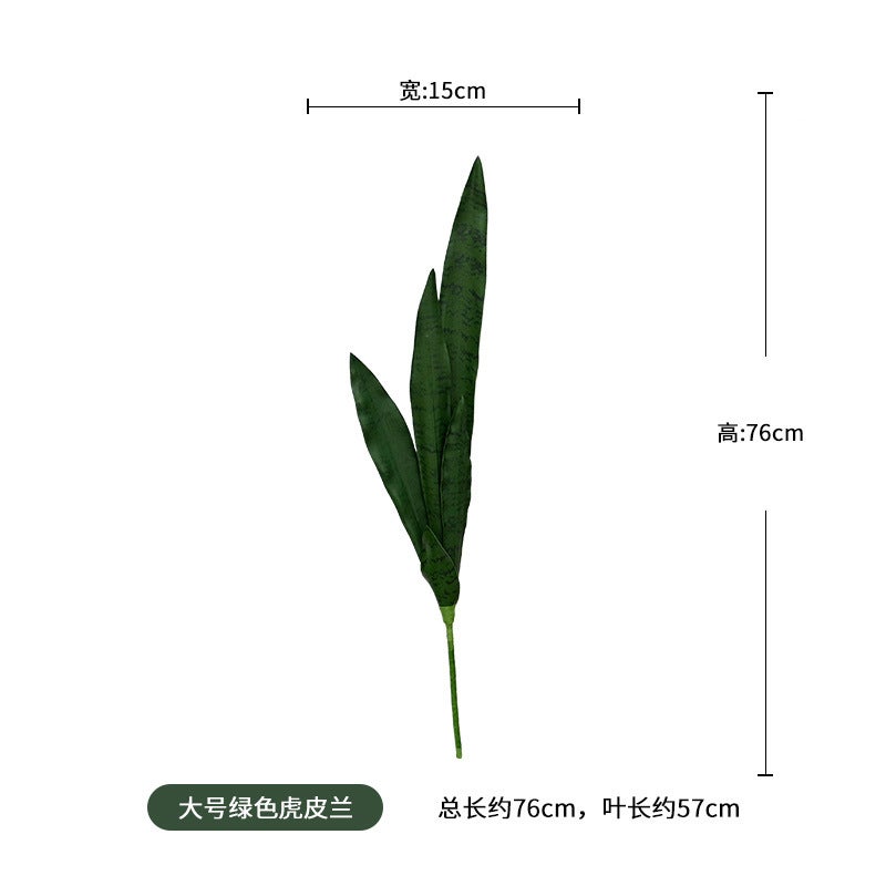 Simulated Tiger Orchid Single Potted Plant Decoration Indoor And Outdoor Home Green Plant Agave Sisal Bonsai Living Room Office - Image 1