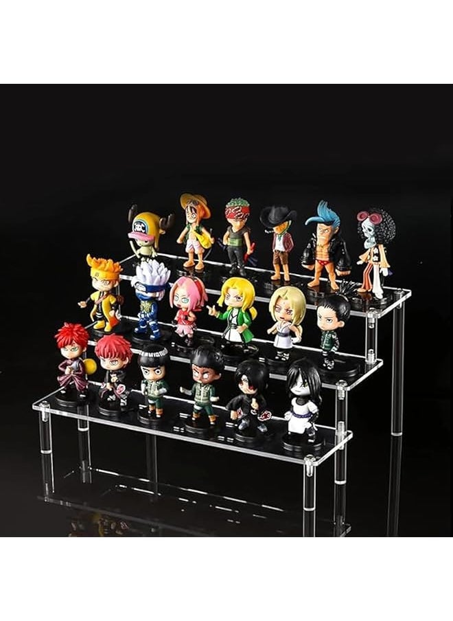 erorex - Acrylic Display Stand Shelf Acrylic Perfume Stand Organizer Acrylic Display Riser Clear Acrylic Display Risers Stand Shelf For Collection Display Style1 - Image 1