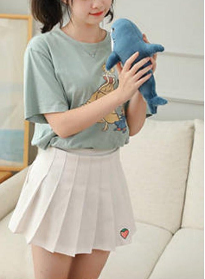 دمية ناعمة بتصميم سمكة قرش كرتونية لطيفة متينة وأصيلة - Image 2