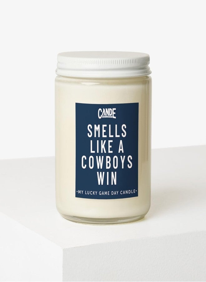 CE Craft - Smells Like A Cowboys Win Candle - Football Themed, Texas Gift (Lavender Vanilla) - Image 2