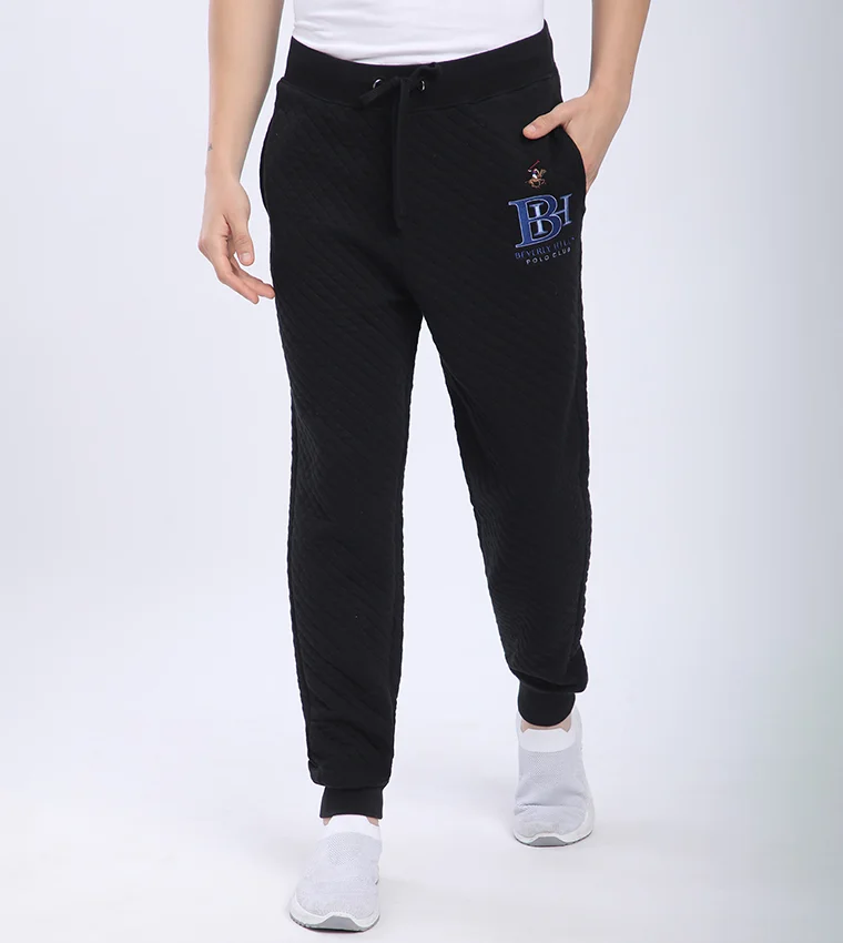 BEVERLY HILLS POLO CLUB Logo Detail Drawsting Waist Joggers