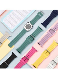 ELTRAZONE "Ocean Band for Apple Watch – Adjustable Soft Silicone Sport Band, Breathable Wristband for 49mm to 38  - Image 3