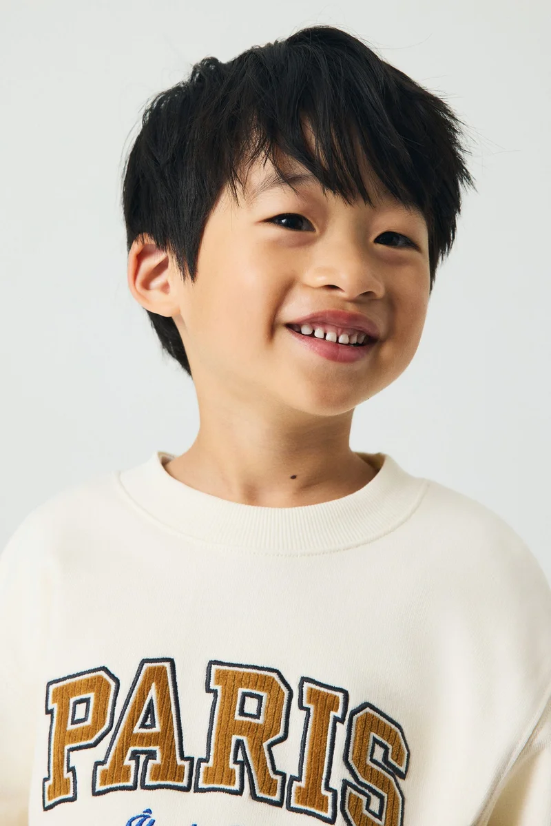 H&M Printed crew-neck sweatshirt