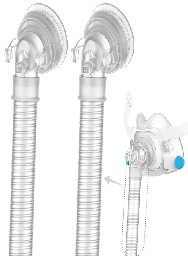 Medihealer 2 Packs QuietAir Elbow Tube for Airfit F40,Including 2 Short Tube 2 Elbow and 2 QuietAir Vent,Great Value CPAP Supplies by Medihealer - Image 1