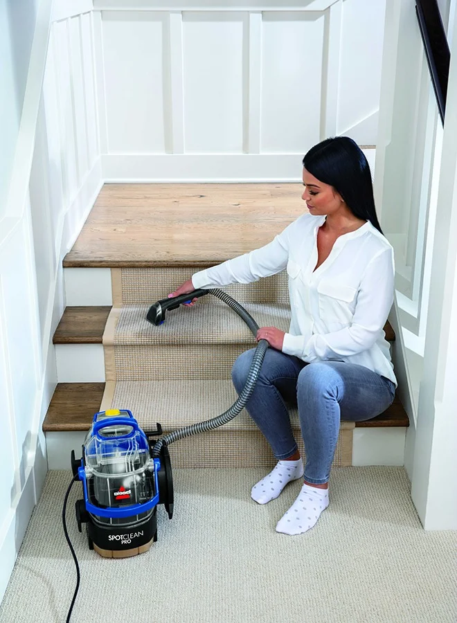 Bissell SpotClean Pro AntiBac 3386E – Portable Carpet & Upholstery Cleaner, Powerful Stain Removal with Antibacterial Formula, 2.8L Tank, for Home & Car|
