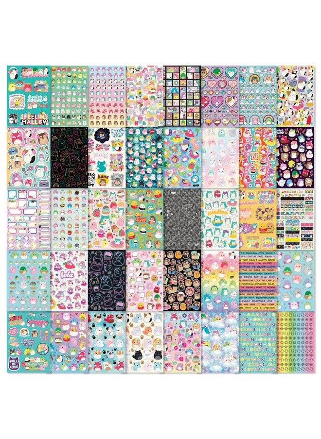 Fashion Angels - Squishmallows Sticker Book Includes 2000+ Squishmallows Stickers & 10 Sticker Collector Pages Join The Squish Squad Accessorize Notebooks Journals Ages 6 & Up Multicolor - Image 1