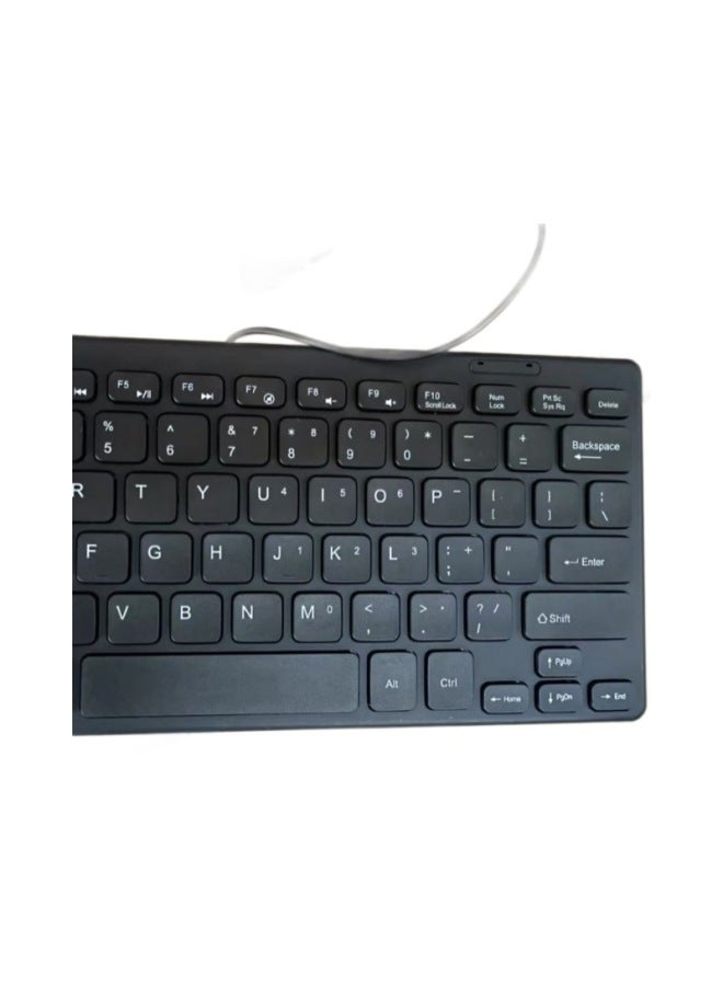 K1000 Wired Keypad Mini Mini Chocolate Keyboard USB Portable Laptop Keyboard Wholesale-Color:Black - Image 4