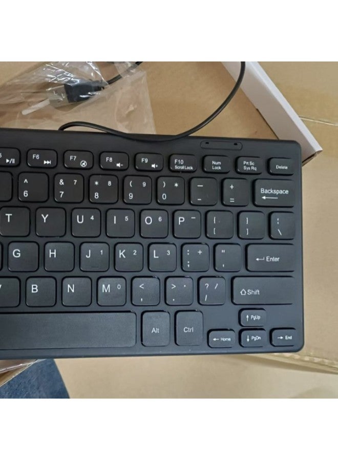 K1000 Wired Keypad Mini Mini Chocolate Keyboard USB Portable Laptop Keyboard Wholesale-Color:Black - Image 2