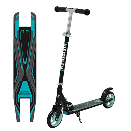 Wembley Drift Scooter for Kids 6-12 Boys and Girls | Steel Frame, Foldable and 3 Height Adjustable | 2 Wheels Road Runner Kick Skating Scooter | Sea Green BIS Certified Weight Capacity 50kg - Image 1
