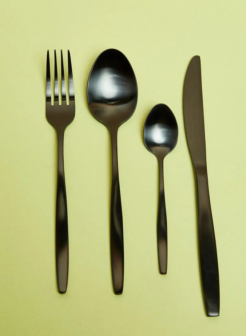 Noire Edit 16Pc Cutlery Set