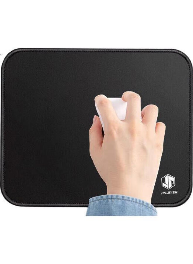 Jplayer Mouse Pad Small Size Home Simple Office Mouse Pad Gaming Portable Laptop Desk Pad Keyboard Anti-Slip Pad Thickened Black 21*26Cm - Image 2