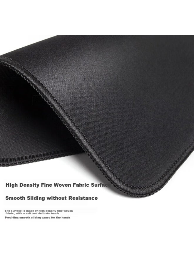 Jplayer Mouse Pad Small Size Home Simple Office Mouse Pad Gaming Portable Laptop Desk Pad Keyboard Anti-slip Pad Thickened Black 21*26cm - Image 1