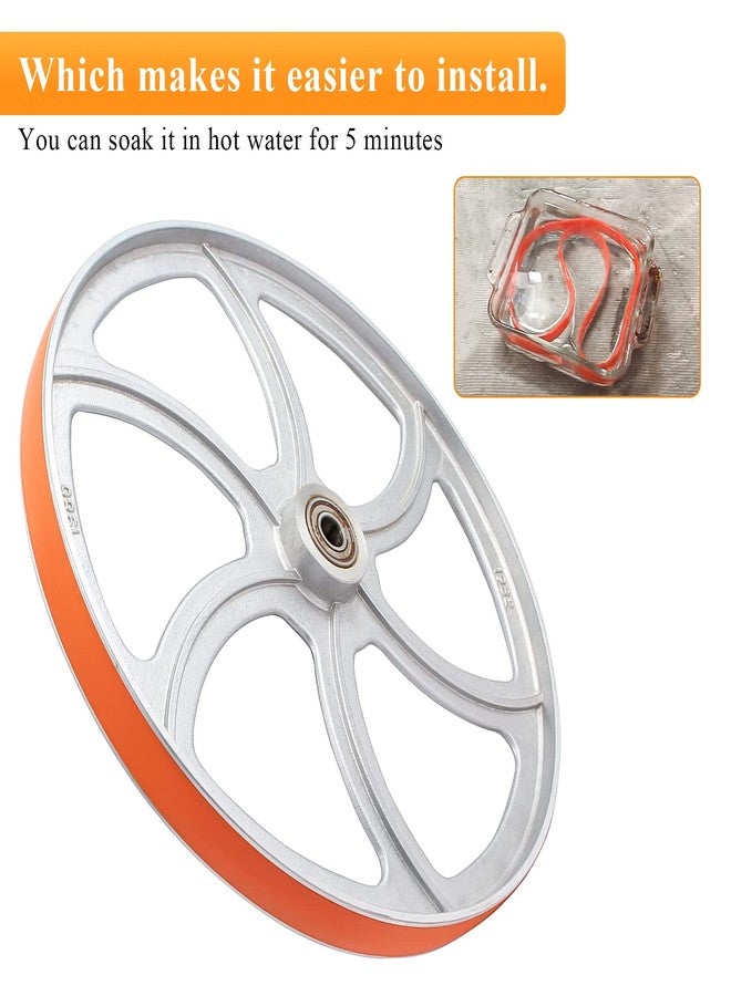 RO6G Upgrade Band Saw Urethane Tires - 14" x 1" x .095" (2 Pack) Compatible with Jet, Grizzly, and Powermatic Band Saws - Image 5