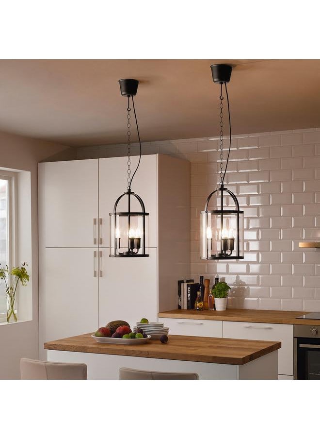 Green Tiger Pendant lamp, black/transparent glass, 25 cm  - Image 3