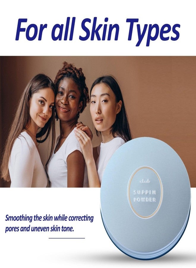 Club Suppin Setting Powder & Hydrating BB Cream for Women, Translucent Pressed Powder & Organic BB Cream Foundation with Shea Butter, Planted Protein & Collagen by Japanese Skincare, Innocent Floral - Image 2