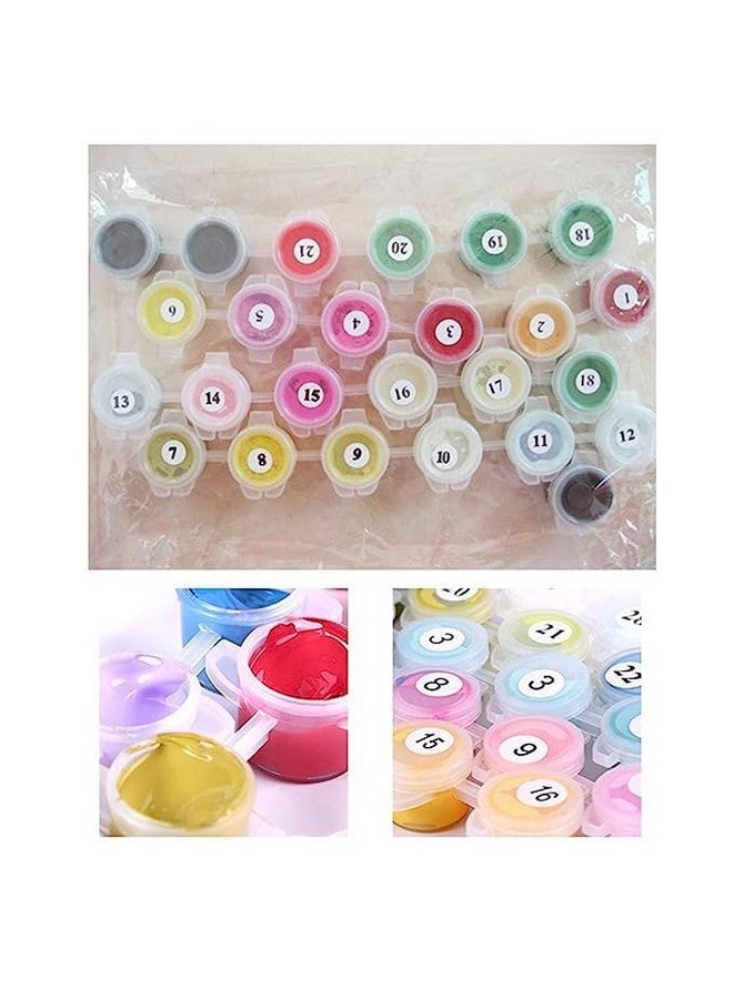 Trexee DIY Oil Number Painting 16X20 inch Pre-Printed Textured Canvas with Painiting Brush Paint by Numbers Kits, Paint by Numbers for Kids and Adults Acrylic Paint by Numbers Kit Easy Hobby Non Toxic Pigment Paint Diy Painting for Adults Beginner Kids Gift Home Wall Decor Without Frame - Image 3