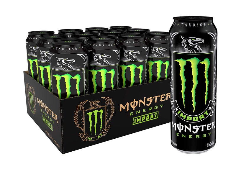Monster مونستر إنرجي استيراد، مشروب طاقة، 18.6 أونصة (عبوة من 12)