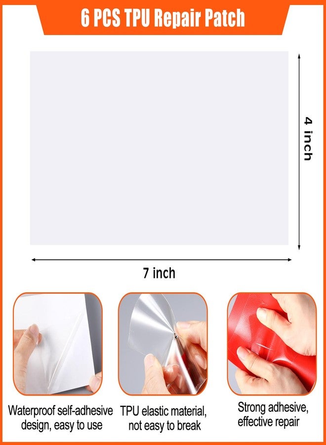 Gejoy Inflatable Boat Repair Kit Include 9 PVC Patch, 6 TPU Repair Patch, 1 Maintenance Barrel, 1 Valve Wrench, 1 Brush and 5 Pcs 3g Glue, Rubber Boat Repair Patches Set for Inflatable Kayak - Image 3