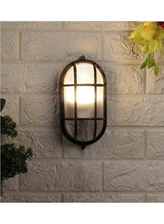 kinis Wall Light/Wall Lamp to Décor Home/Living Room/Bedroom/Office/Dining/Cafe/Restaurants, Bulkhead Design, Black - Image 1