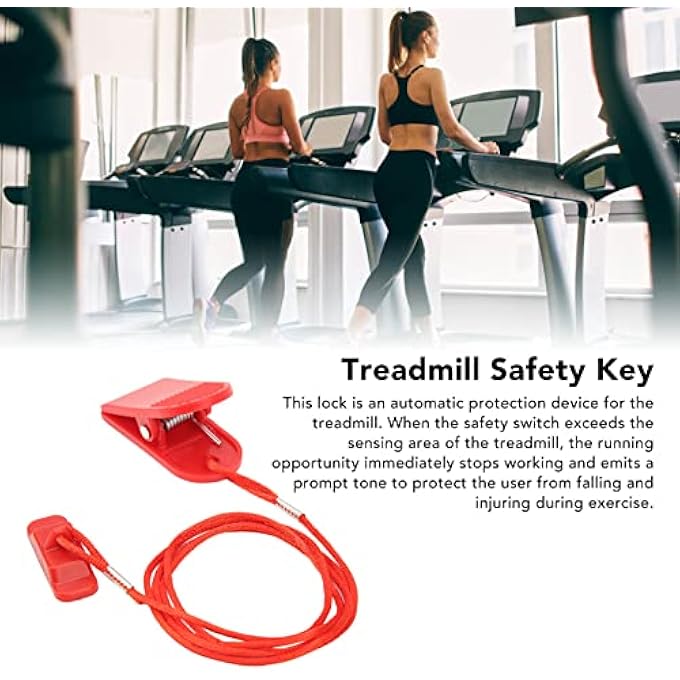 rayihni 2Pcs Running Machine Key, Magnetic Treadmill Safety Key Replacement Firm Red Rectangle Abs For Home Treadmills Running Machines - Image 3