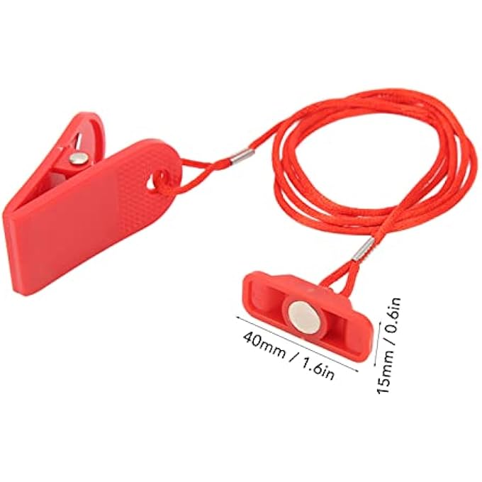 rayihni 2Pcs Running Machine Key, Magnetic Treadmill Safety Key Replacement Firm Red Rectangle Abs For Home Treadmills Running Machines - Image 5