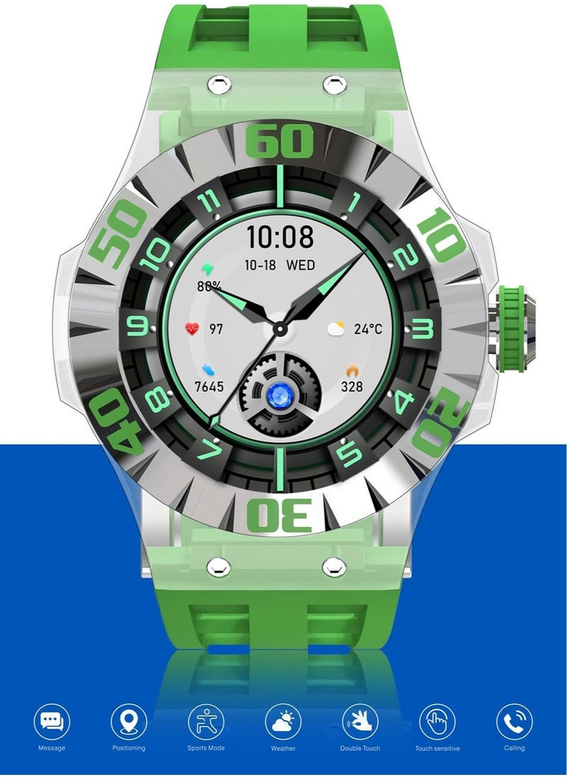 WISME ساعة ذكية WS-35 مع شاشة AMOLED – جهاز تتبع لياقة بدنية ونمط حياة شامل مع مراقبة معدل ضربات القلب، تتبع النوم، أوضاع رياضية متعددة وإشعارات المكالمات – مقاومة للماء، عمر بطارية طويل – خيارات أحزمة متعددة الألوان - Image 3