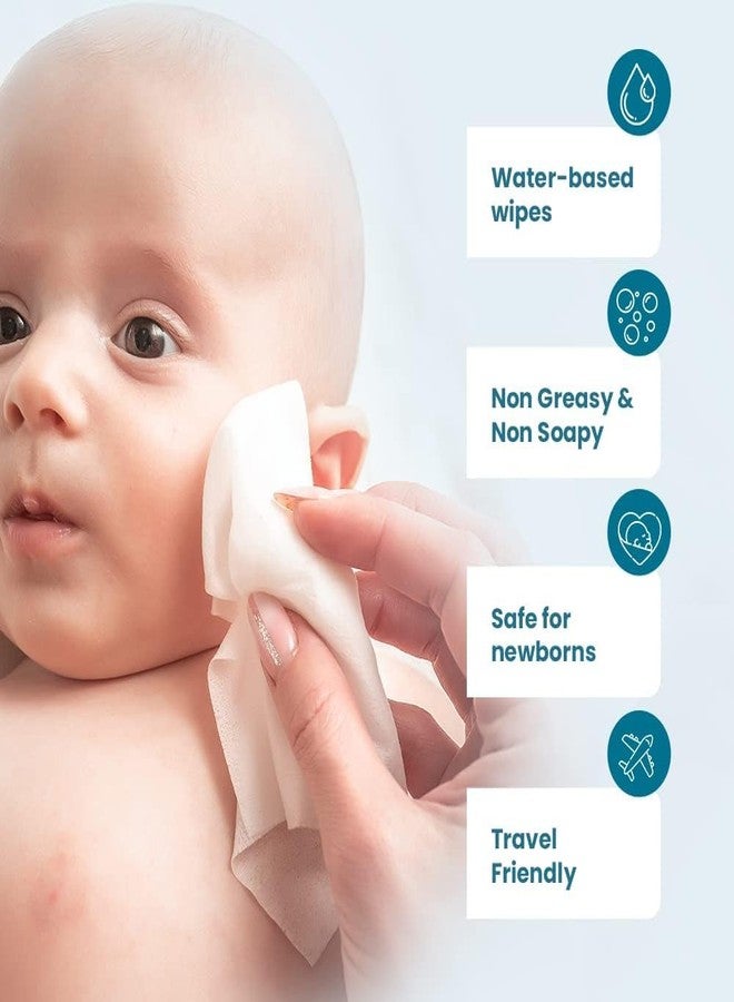 Aternal Baby Wet Wipes 100% Pure Cotton Wipes, 72 Count Water Wipes for Baby | Ultra Soft Wet Tissue | Unscented and Hypoallergenic Cleaning Wipes, Disposable Towels Baby Face Towels for All Skin, Pack of 2 - Image 5