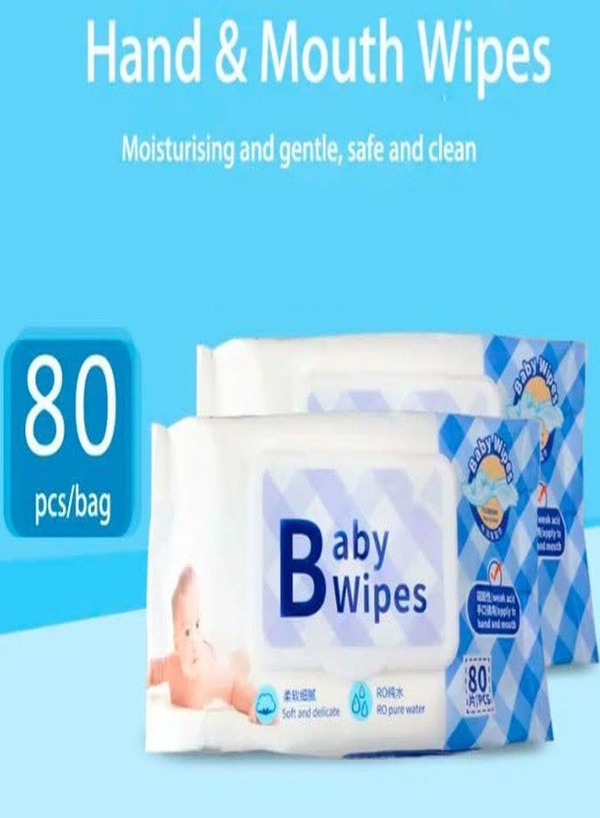 Aternal Baby Wet Wipes 100% Pure Cotton Wipes, 72 Count Water Wipes for Baby | Ultra Soft Wet Tissue | Unscented and Hypoallergenic Cleaning Wipes, Disposable Towels Baby Face Towels for All Skin, Pack of 2 - Image 2