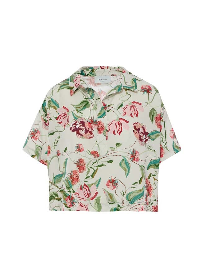 BSB Floral blouse with collar - Image 2