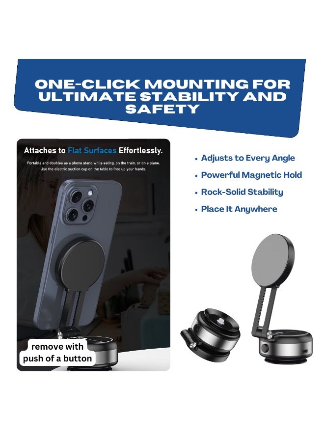 NIXIVE MagGripN'Go 360° Magnetic Car Phone Mount – 360° Full Rotation, No Residue, Easy Install, Universal Dashboard & Windshield Holder for iPhone 17 Pro/Pro Max/Air, Galaxy S25/S24, and other Smartphones - Image 3