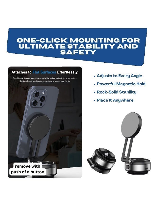 NIXIVE MagGripN'Go 360° Magnetic Car Phone Mount – 360° Full Rotation, No Residue, Easy Install, Universal Dashboard & Windshield Holder for iPhone 17 Pro/Pro Max/Air, Galaxy S25/S24, and other Smartphones - Image 3