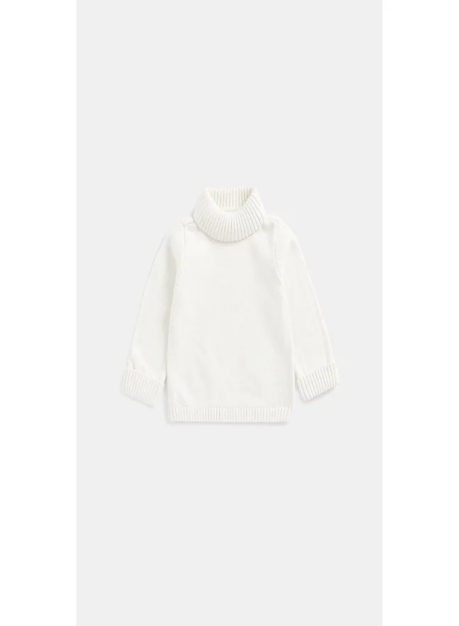 mothercare Grey Roll Neck Knitted Jumper