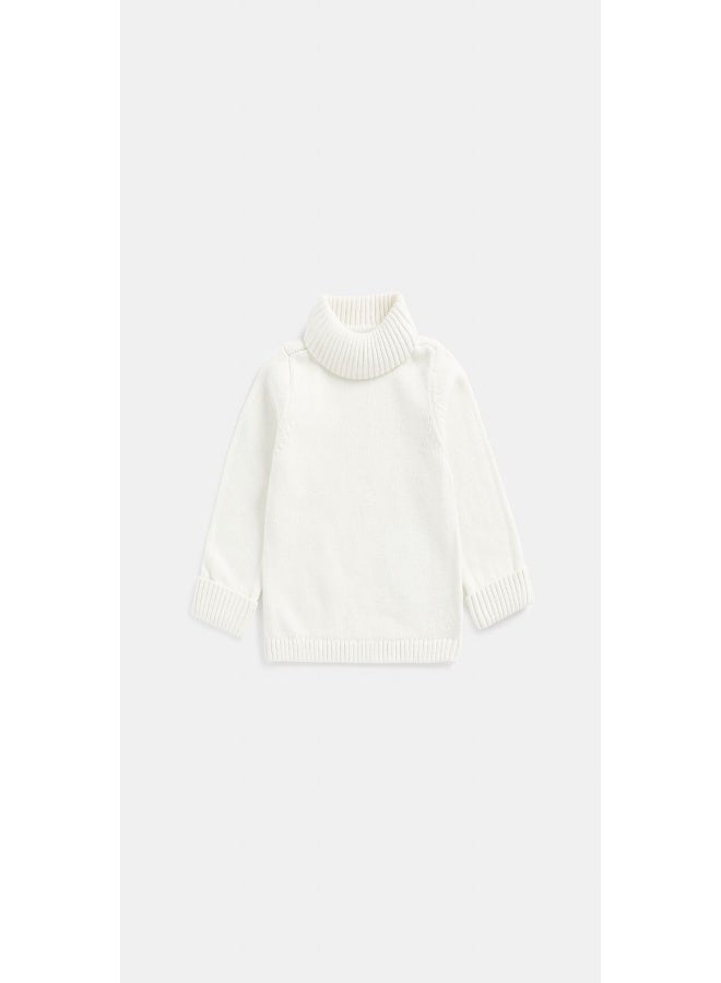 mothercare Grey Roll Neck Knitted Jumper - Image 1