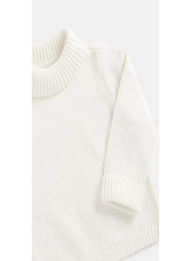 mothercare Grey Roll Neck Knitted Jumper