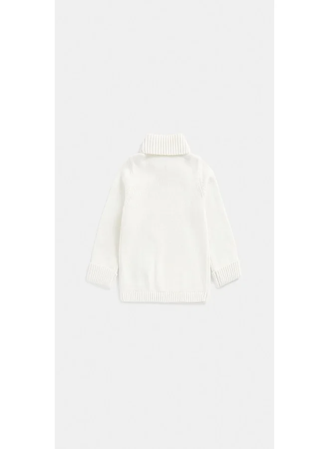 mothercare Grey Roll Neck Knitted Jumper